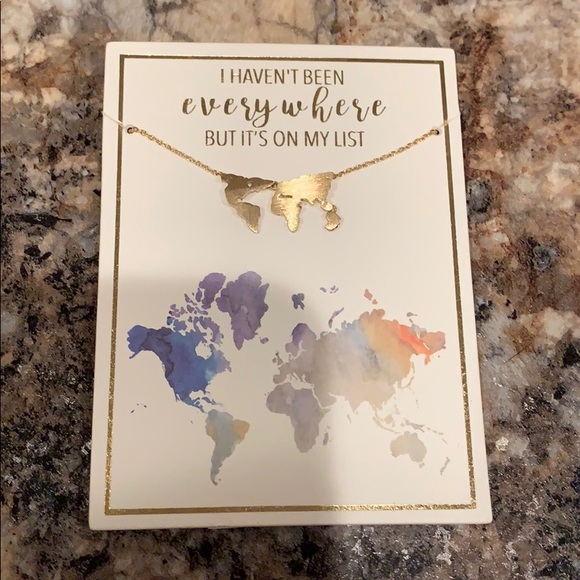 Francesca's Collections Jewelry - Map of the world necklace Francesca's Collections Jewelry - Map of the world necklace
